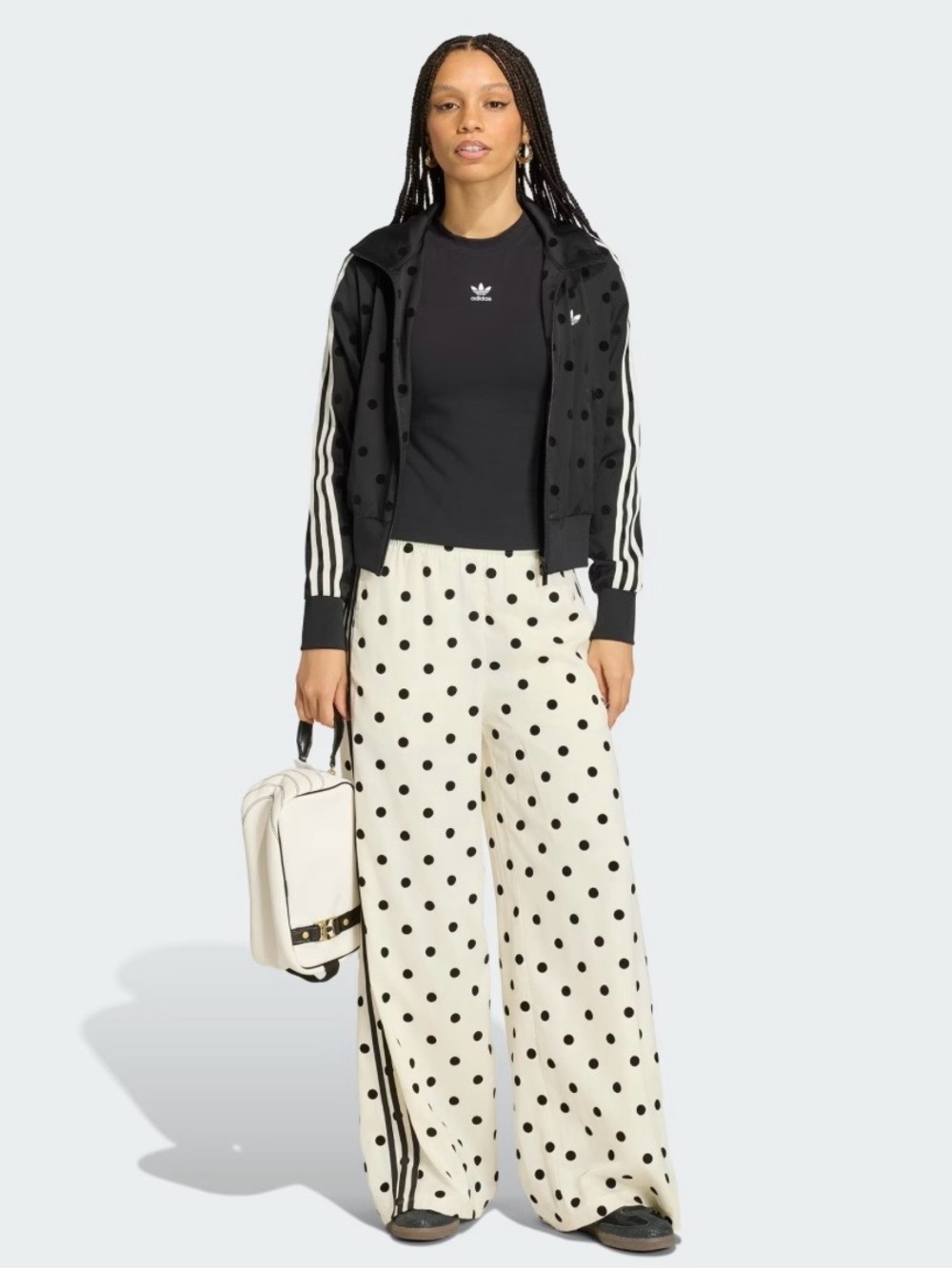 Adiddas SATIN POLKA DOTS WIDE LEG PANT